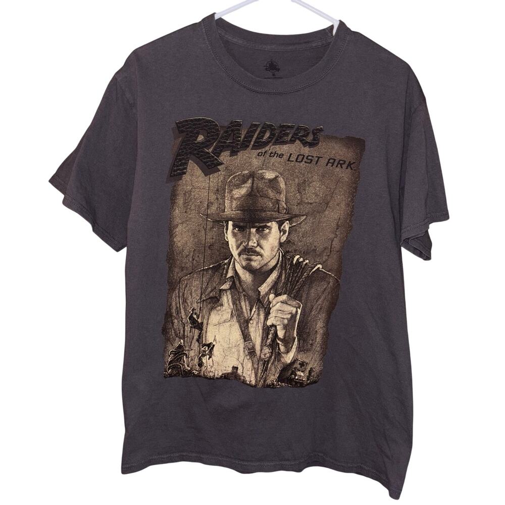 Disney Parks Indiana Jones Raiders of the Lost Ark graphic tee gray (medium)